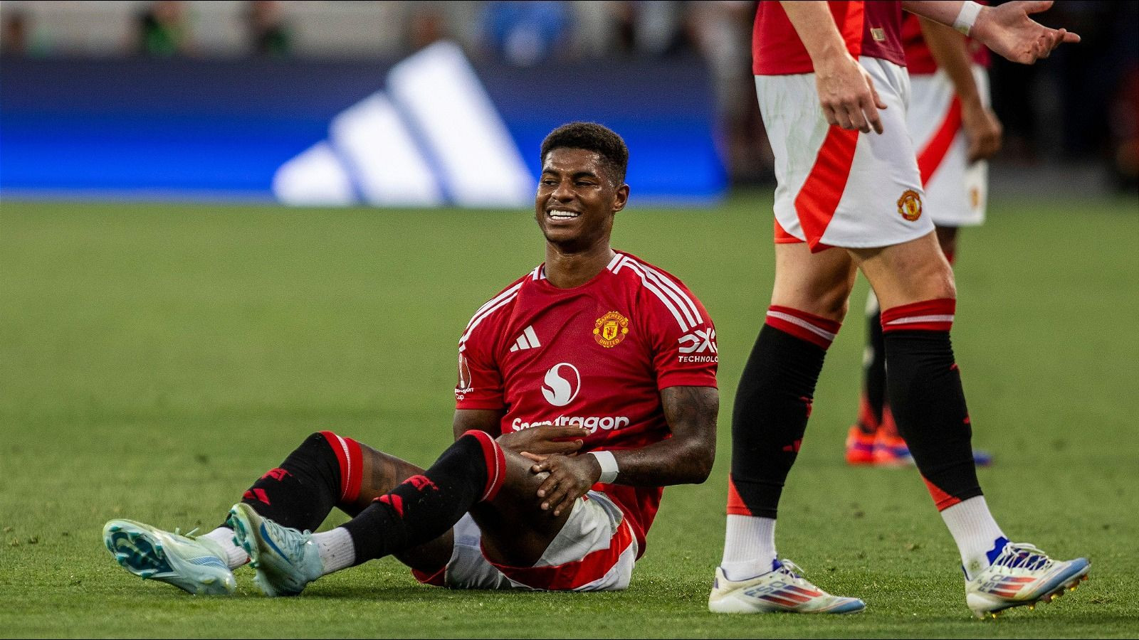 El Manchester United sufrió una serie de lesiones en la pretemporada, Rashford y Anthony se retiraron por lesiones.